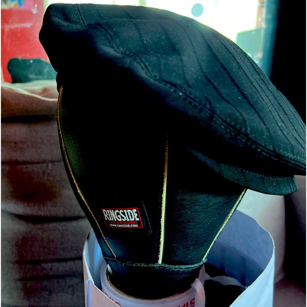 D&G Dolce & Gabbana Black Silk/Wool Blend Flat Cap Made In Italy Small/Medium 56